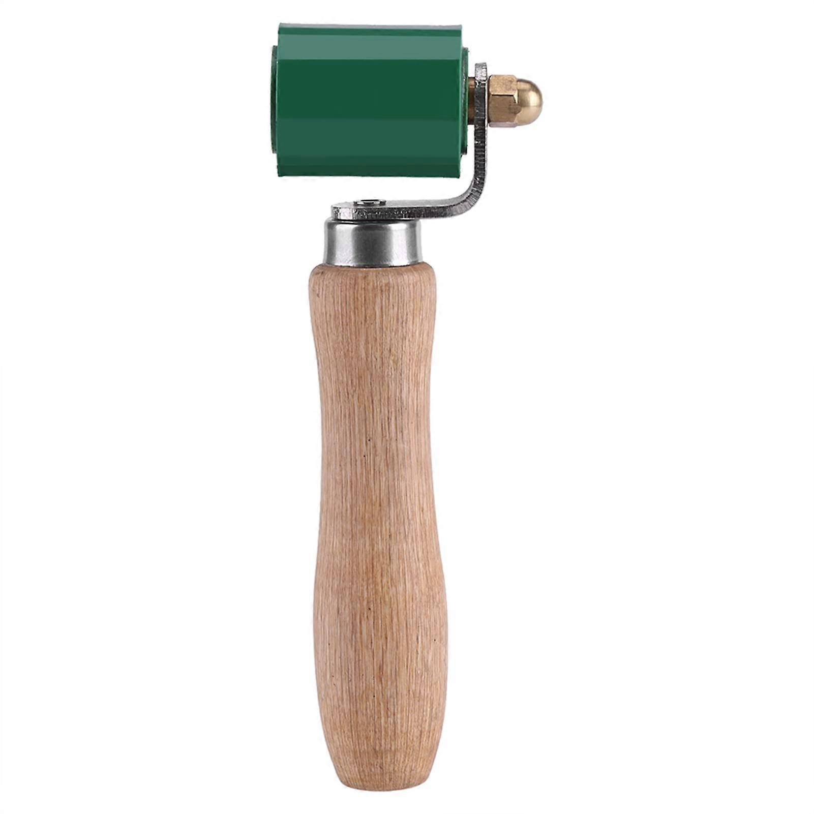 Silicone Seam Roller 40mm Heat Resistant Wheel with Wooden Grip for PVC Roofing Welding