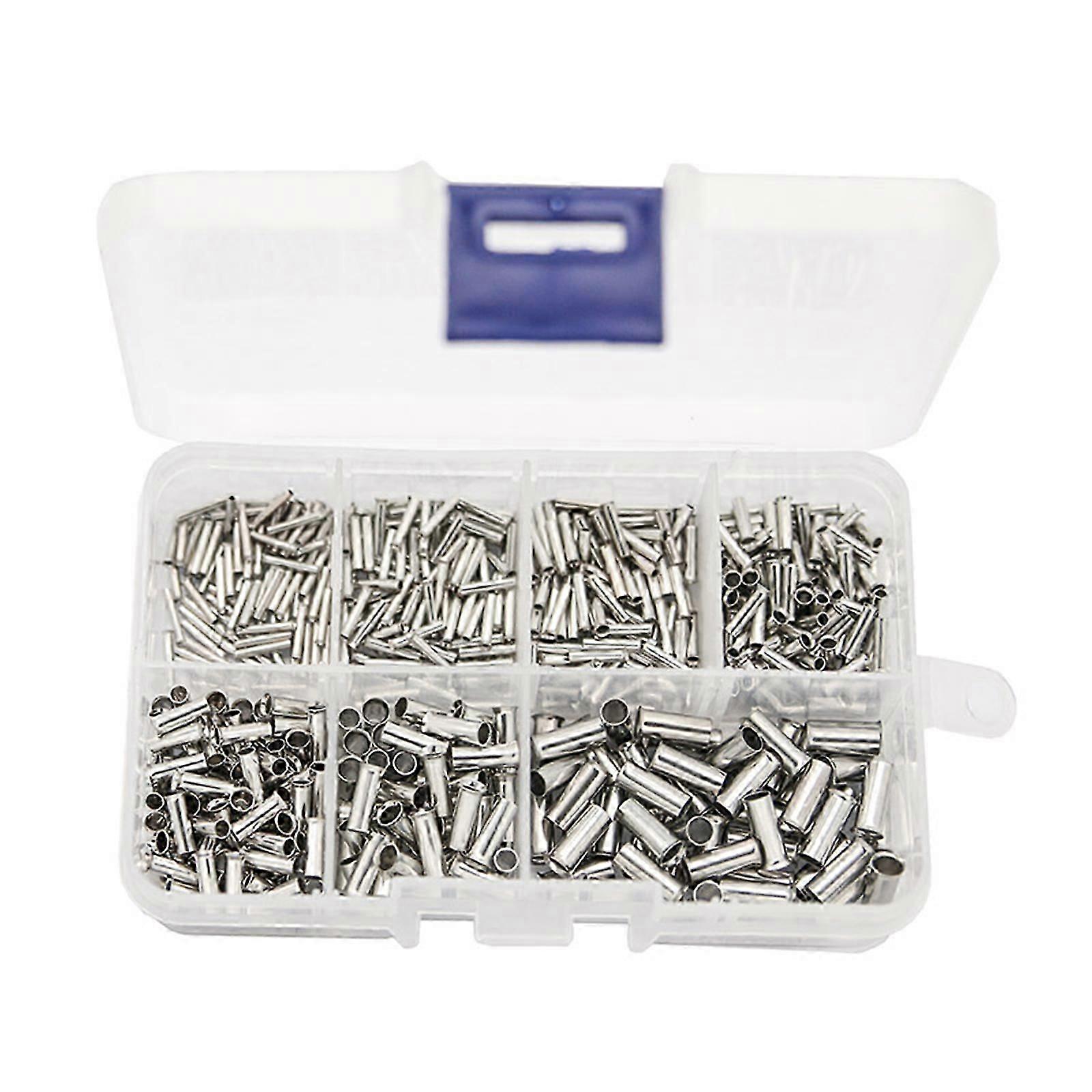 5-6.0mm Cable Connector Set with Storage Box, 600pcs Wire Ferrules Assortment