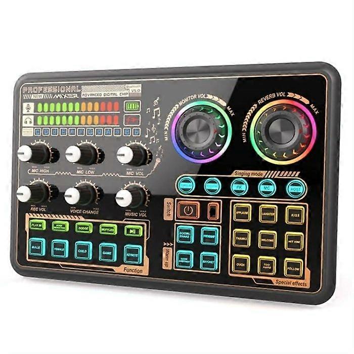 Multifunction Audio Mixing Console with Effects and Modes for Live Broadcasting YONIS