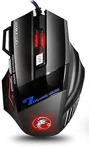 Gaming Mouse with Seven Programmable Buttons, Ergonomic Grip, Fast Response Control