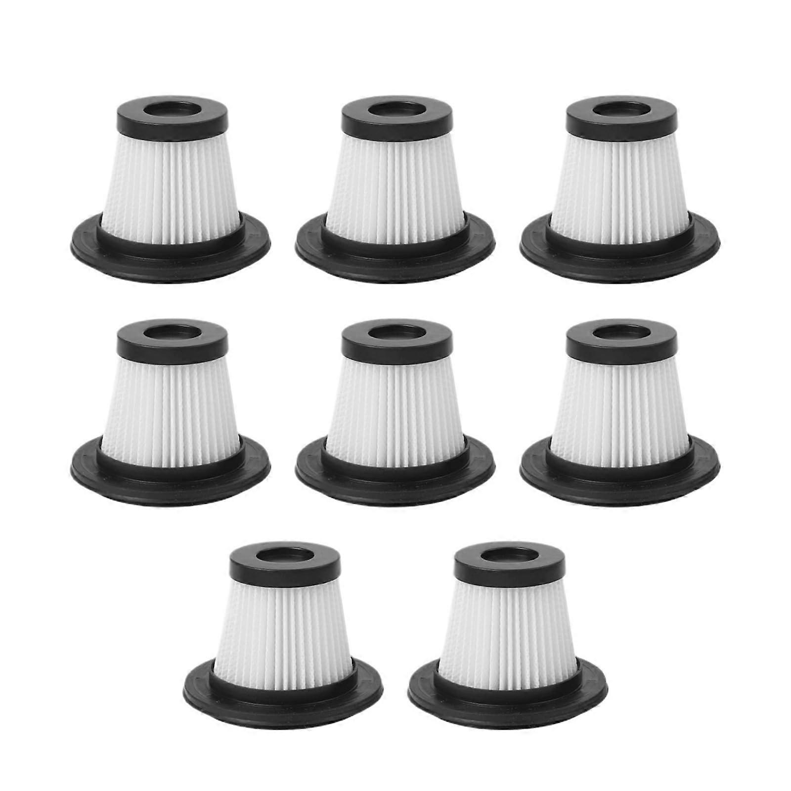 8Pack Washable Vacuum Cleaner Filters Kit with Efficient Particle Capture and Foldable Design