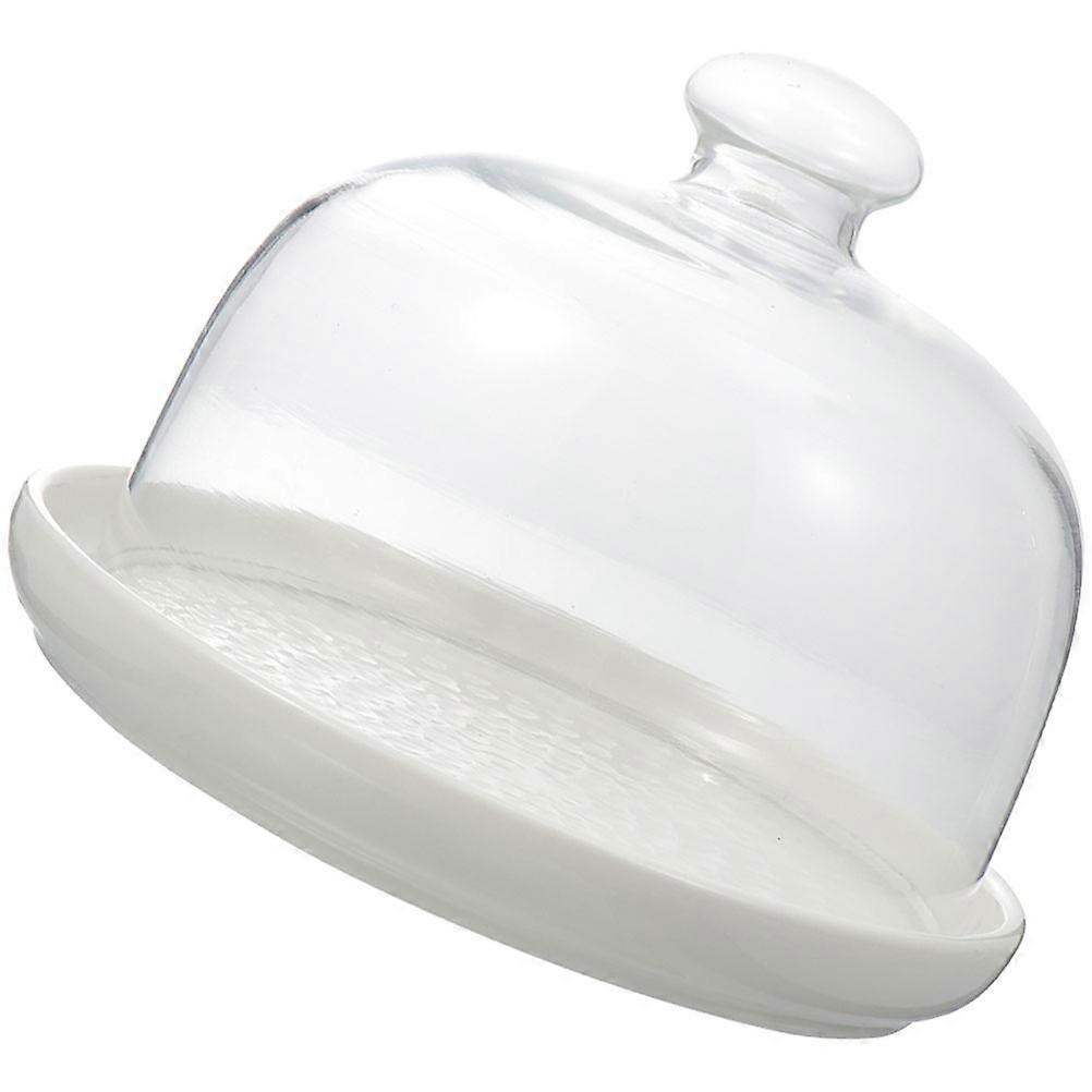 Multi-Function Cake Tray Ceramic Dessert Plate Wedding Food Protection Round 1Set