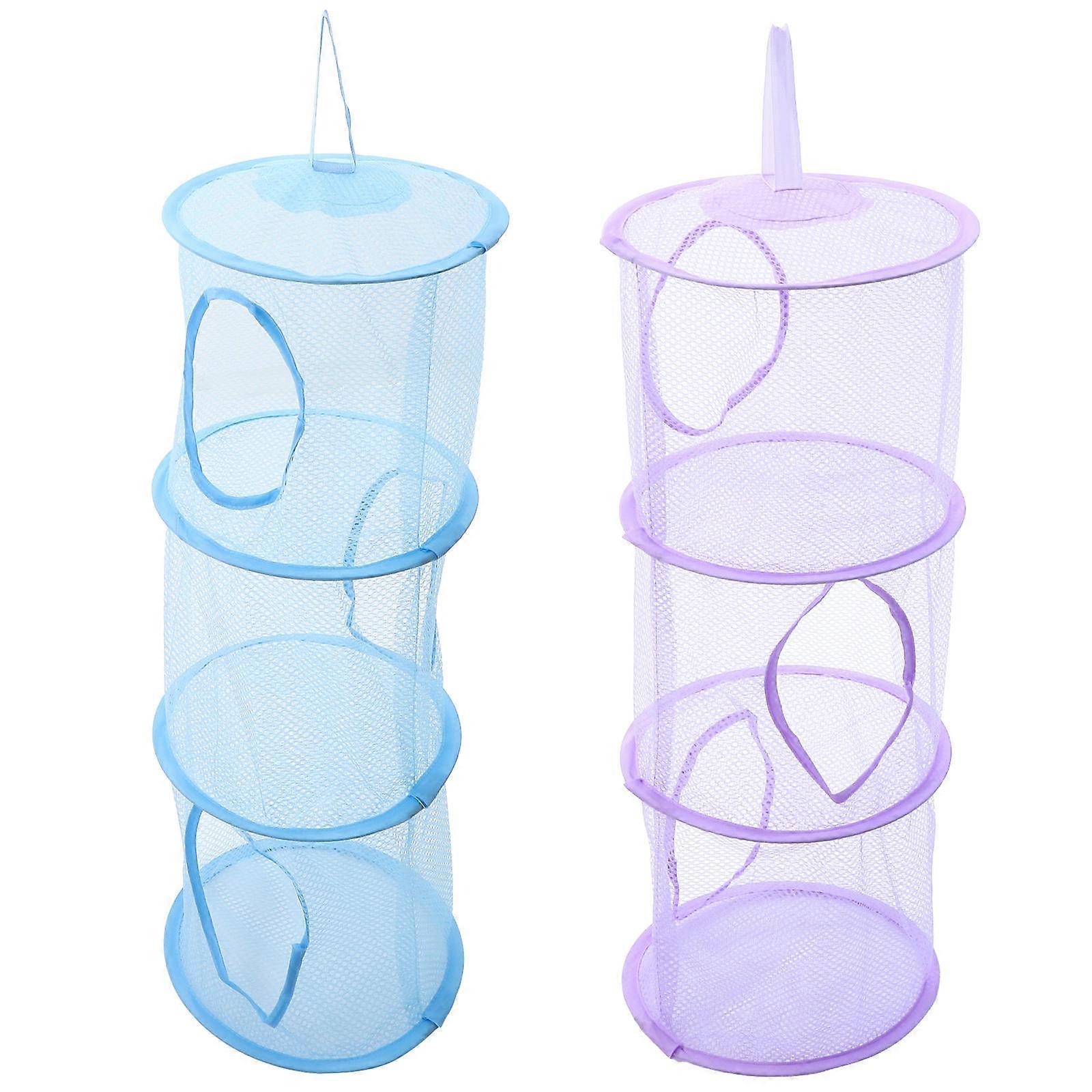 Stuffed Animal Nets Mesh Drying Net for Storage 6Pcs Hanging Hammocks