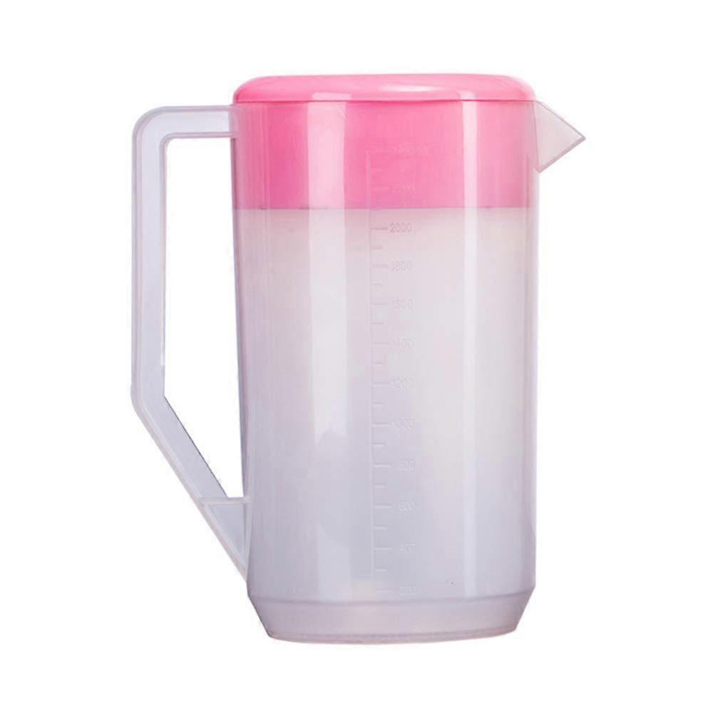 Plastic Water Pitcher 2.5L Large Capacity with Lid for Hot and Cold Beverages Kitchen Use