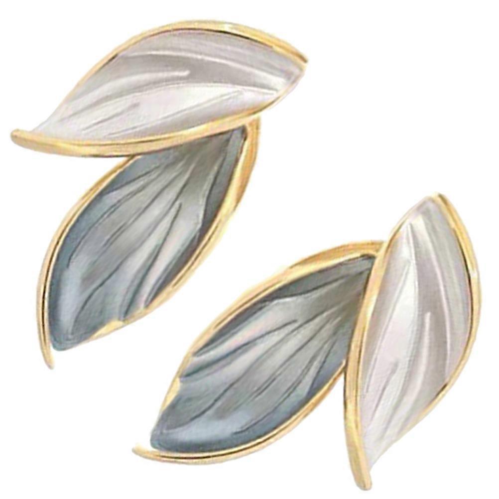 Leaf Earrings for Women Small Stud Earrings 1Pair Assorted Color Style