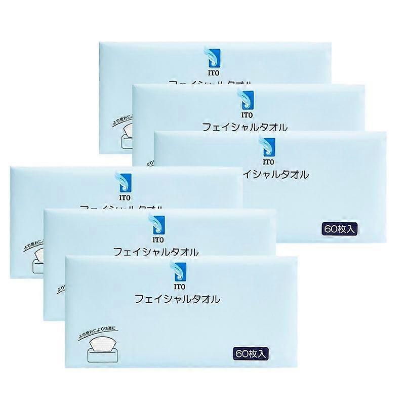 Disposable Face Towels Ultra Soft Thickened Sheets for Sensitive Skin Biodegradable 6 Pack