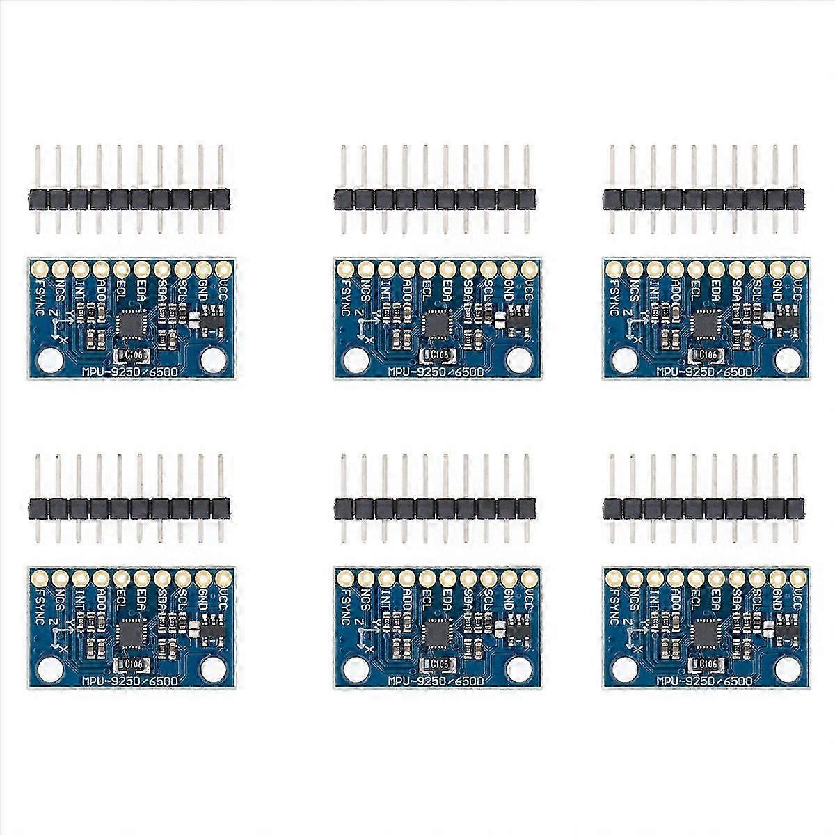 6X MPU-9250 -9250 9- Sensor Module /SPI Communications Thriaxis Gyroscope + Triaxial Accelerometer