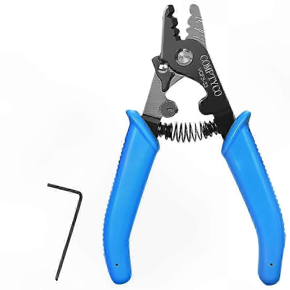 Three-Port Fiber Optic Wire Stripper Tool for FTTH Applications