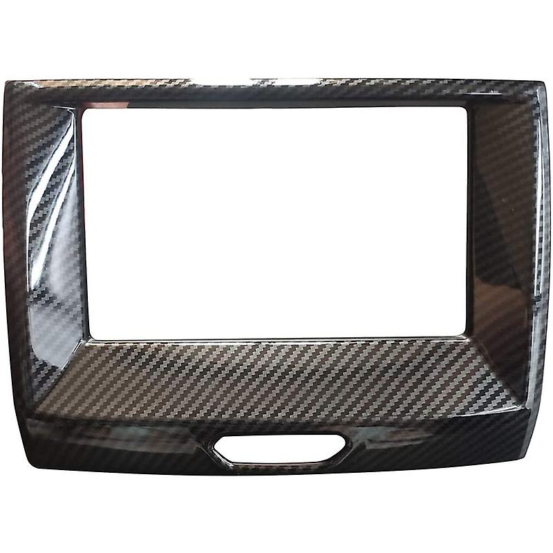 for Everest Endeavor 2015+ Carbon Fiber Inner Navigation Cover Frame Decorator Car Accessories