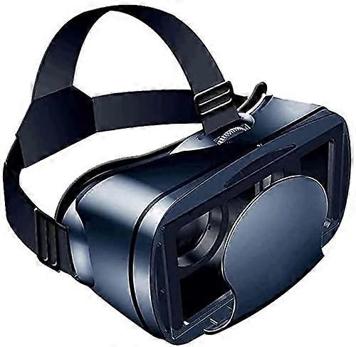 VR Headset for Smartphones with Immersive 3D Viewing, Compatible with iOS and Android, Blue Ref:7642