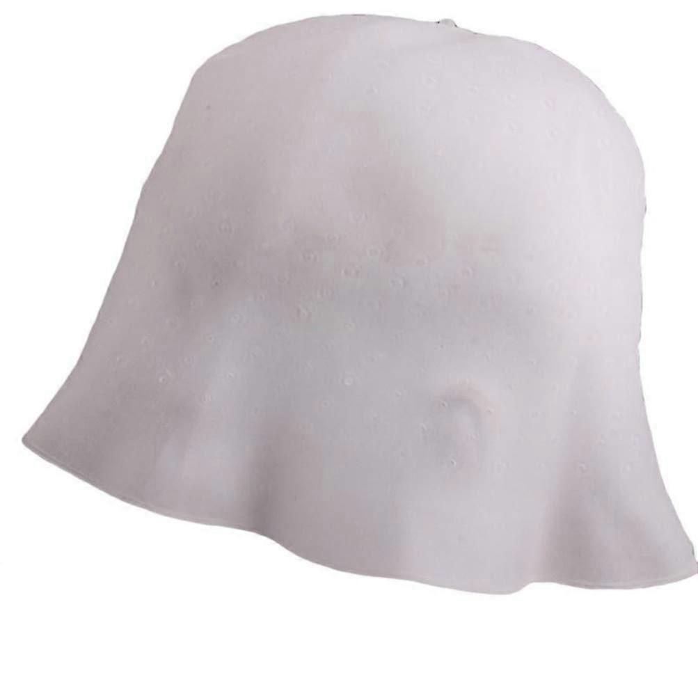 Hair Highlighting Cap Reusable Silicone with Hook for Precise Sectioning Salon and Home Use White