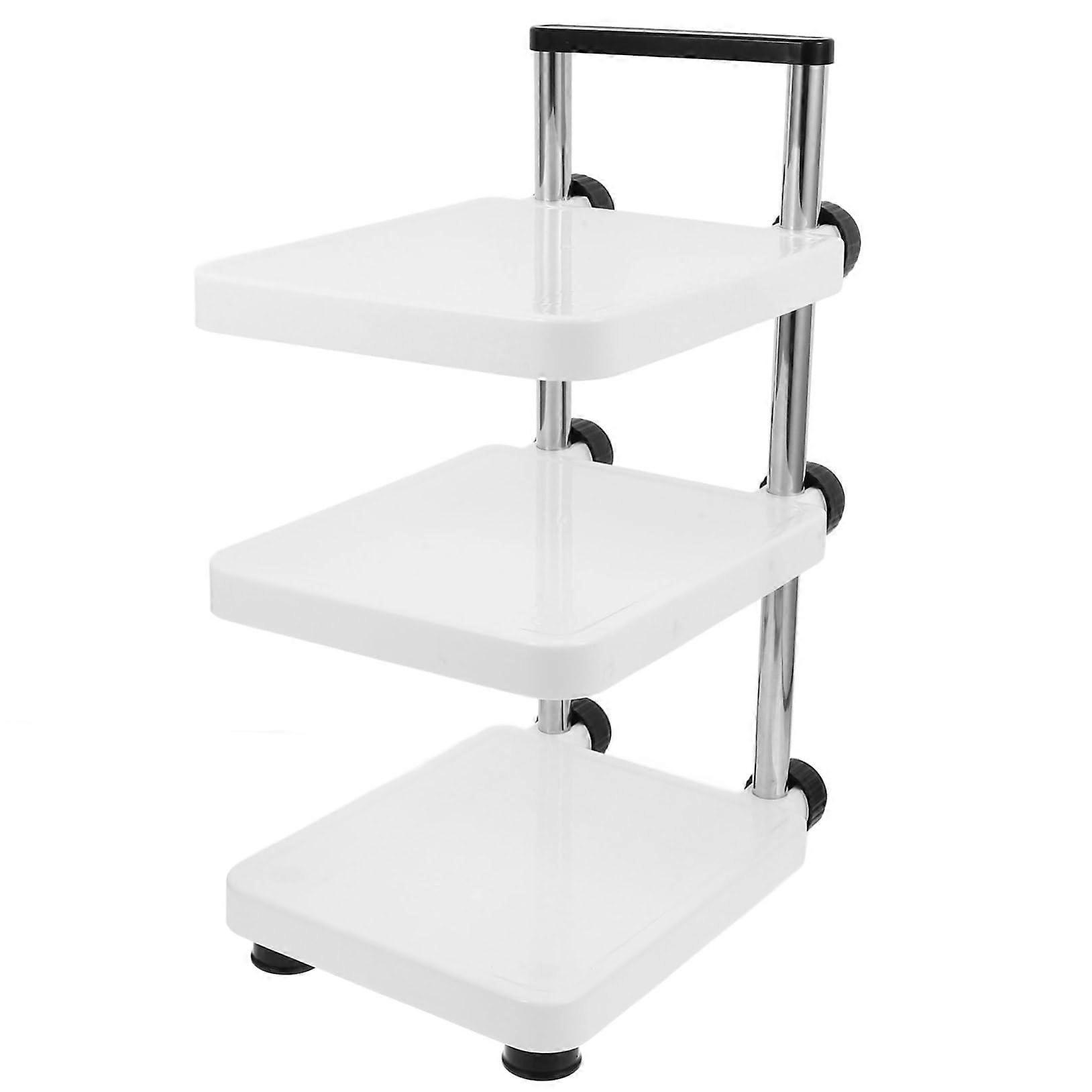 Adjustable Pan Organizer Rack with MultiTier SpaceSaving Storage for Kitchen Cabinets or Countertop