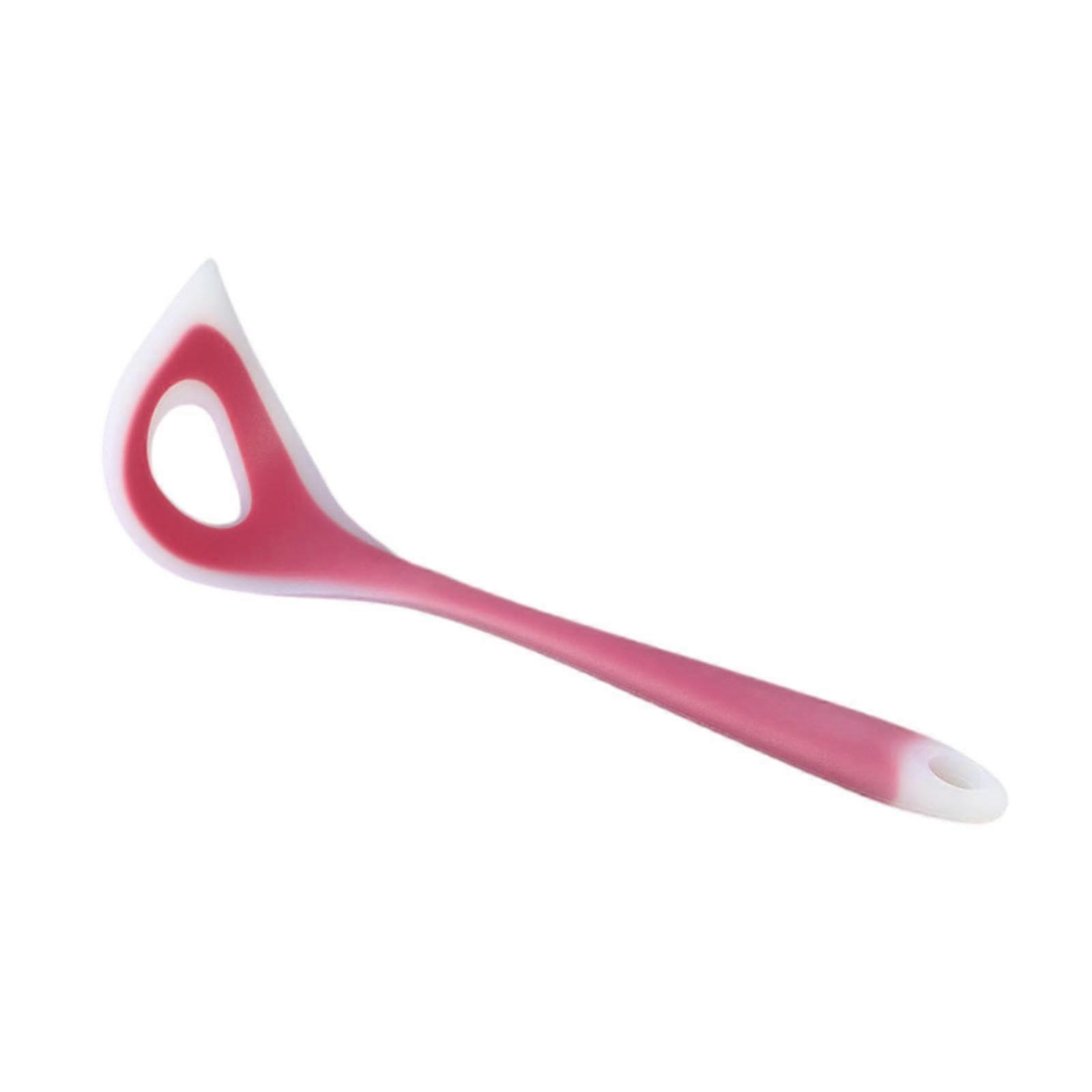 Meatball Maker Scoop with Ergonomic Handle, Non Stick Silicone Press Spoon, Translucent Red