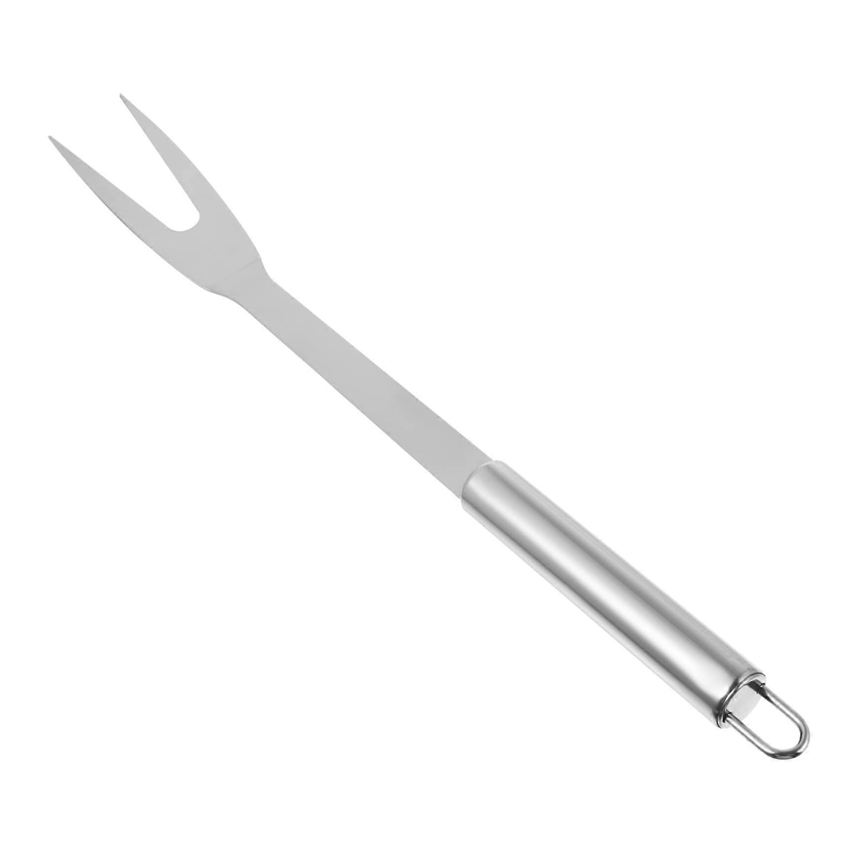 Stainless Steel Meat Fork Long Handle BBQ Fork Mirror Polished for Kitchen and Catering