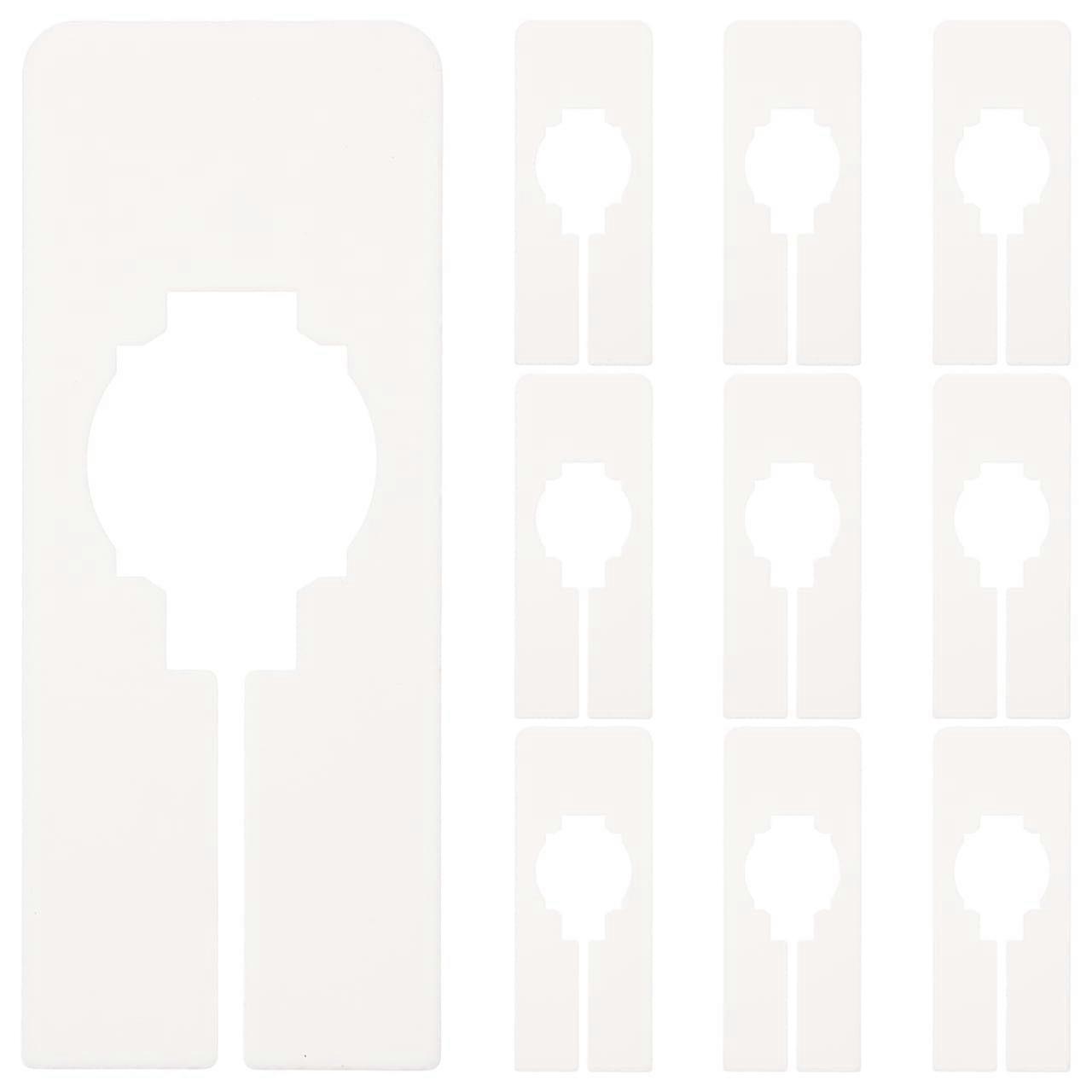 Closet Size Dividers 10Pack Writable Reusable Plastic Clothing Rack Separators for Easy Organization