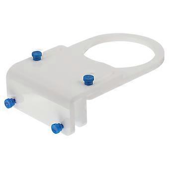 White Acrylic Filter Bag Holder for Aquarium Featuring Adjustable Mount