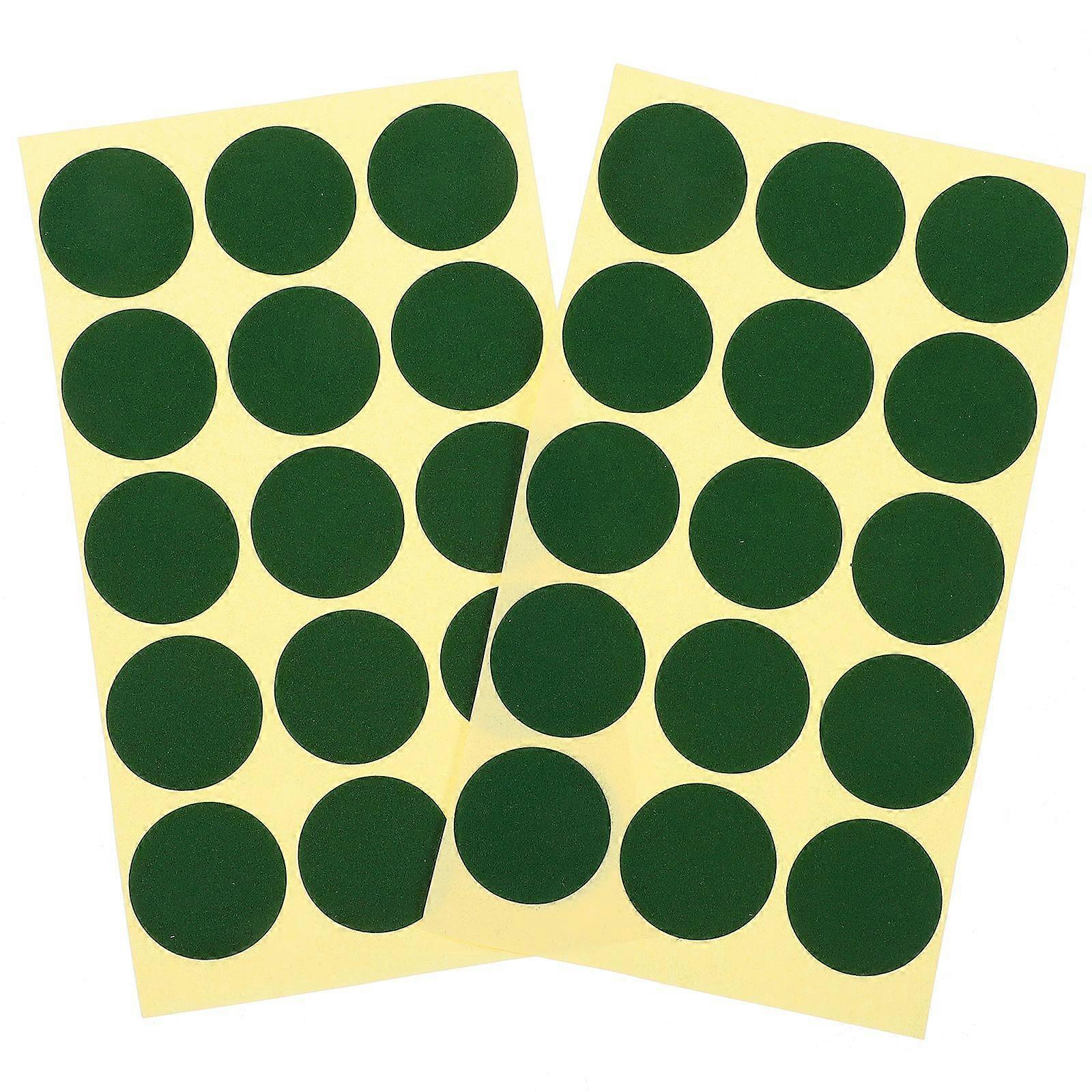 2 Sheets Billiard Table Green Dots Pool Table Marker Dot Billiard Marking Stickers for Club Use