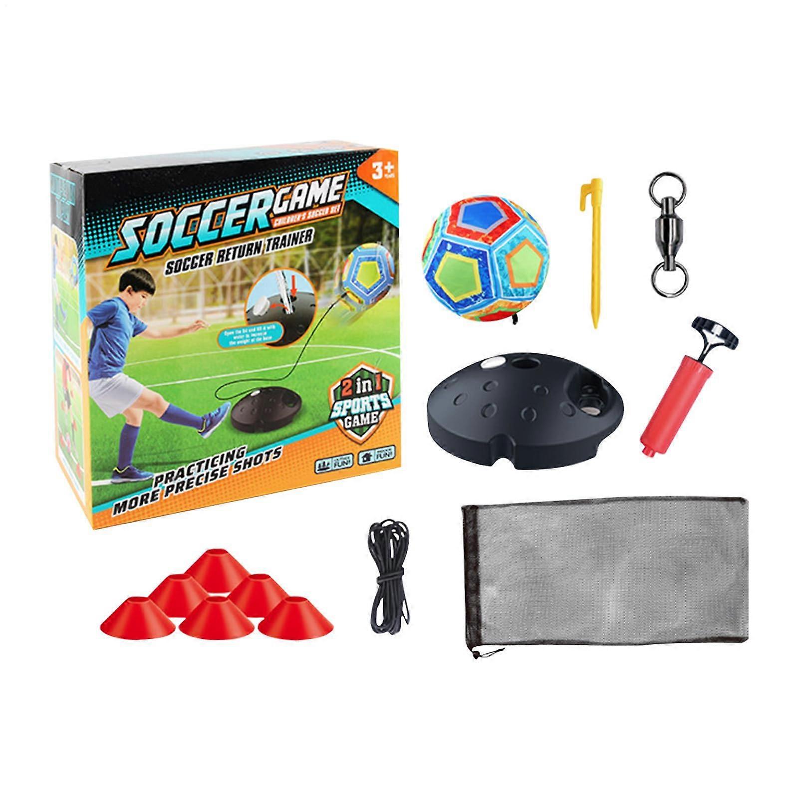 Football Training Equipment with Elastic Cord for Youth Soccer Practice Indoor Outdoor