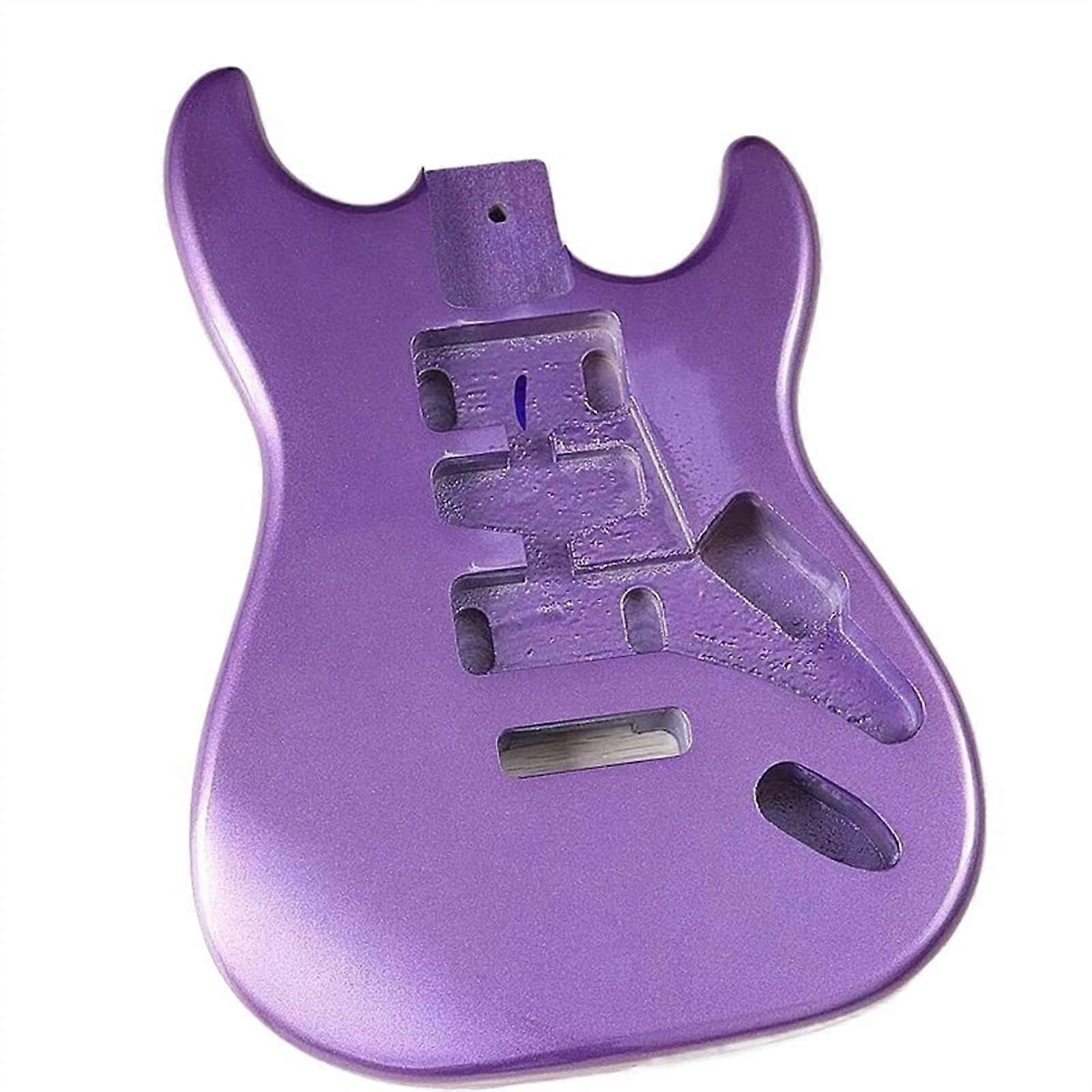 DIY Electric Guitar Body Solid Wood Replacement with Glossy Finish for Easy Custom Assembly