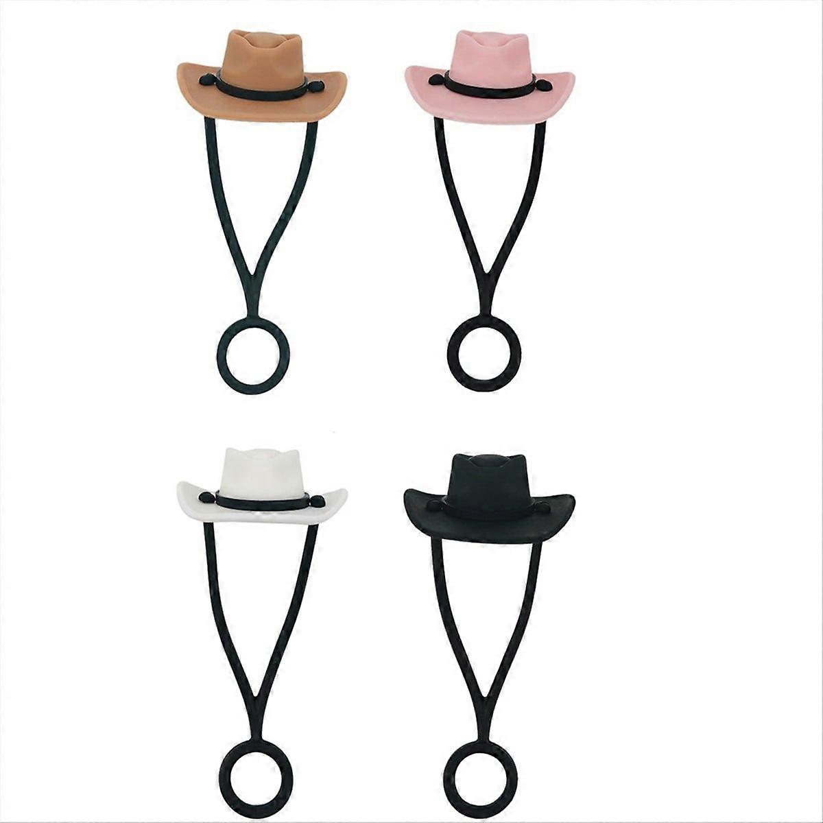 Silicone Cowboy Hat Straw Covers Cap Compatible with Cup 30 40 oz