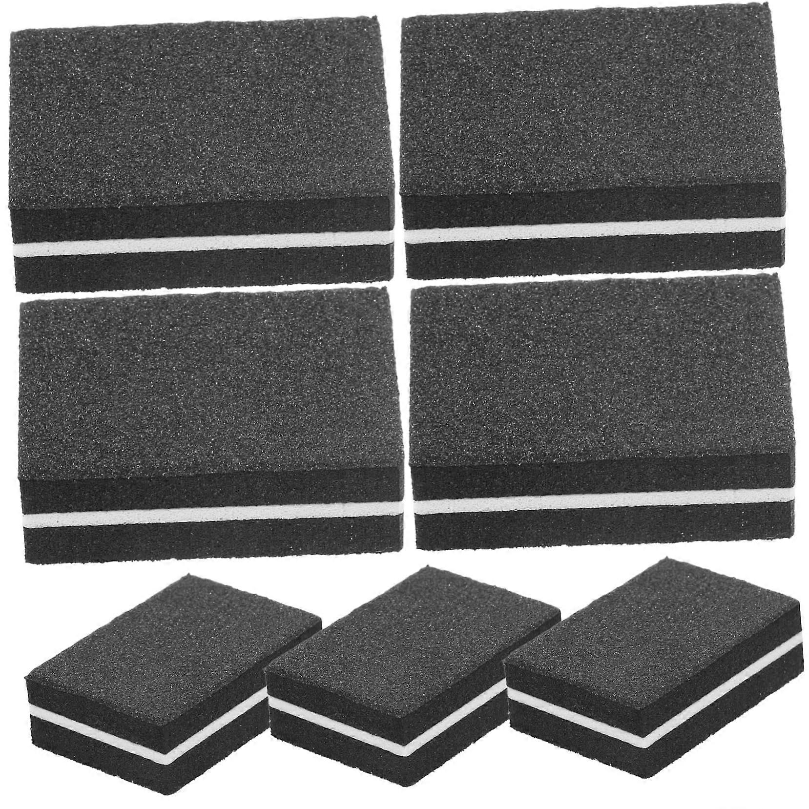 50pcs Mini Double Sided Nail Buffer Block for Manicure Pedicure Ergonomic Sponge Grip