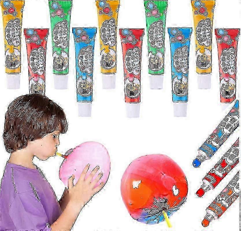 10Pcs Blow Plastic Bubbles Toys Large Bubble Balloons