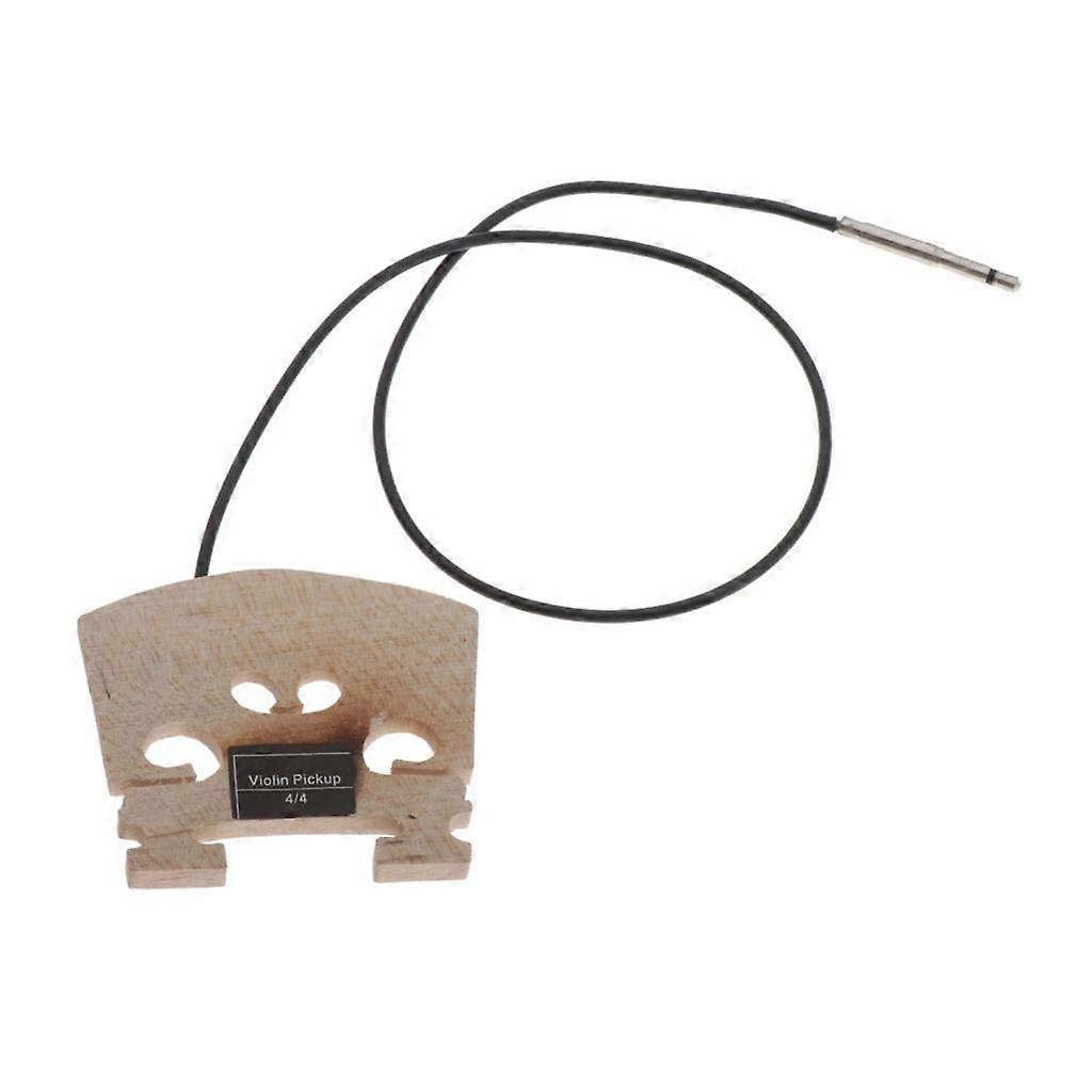 Electric Violin Bridge with Piezo Pickup for 4/4 Violin, Direct Amplification and Easy Replacement