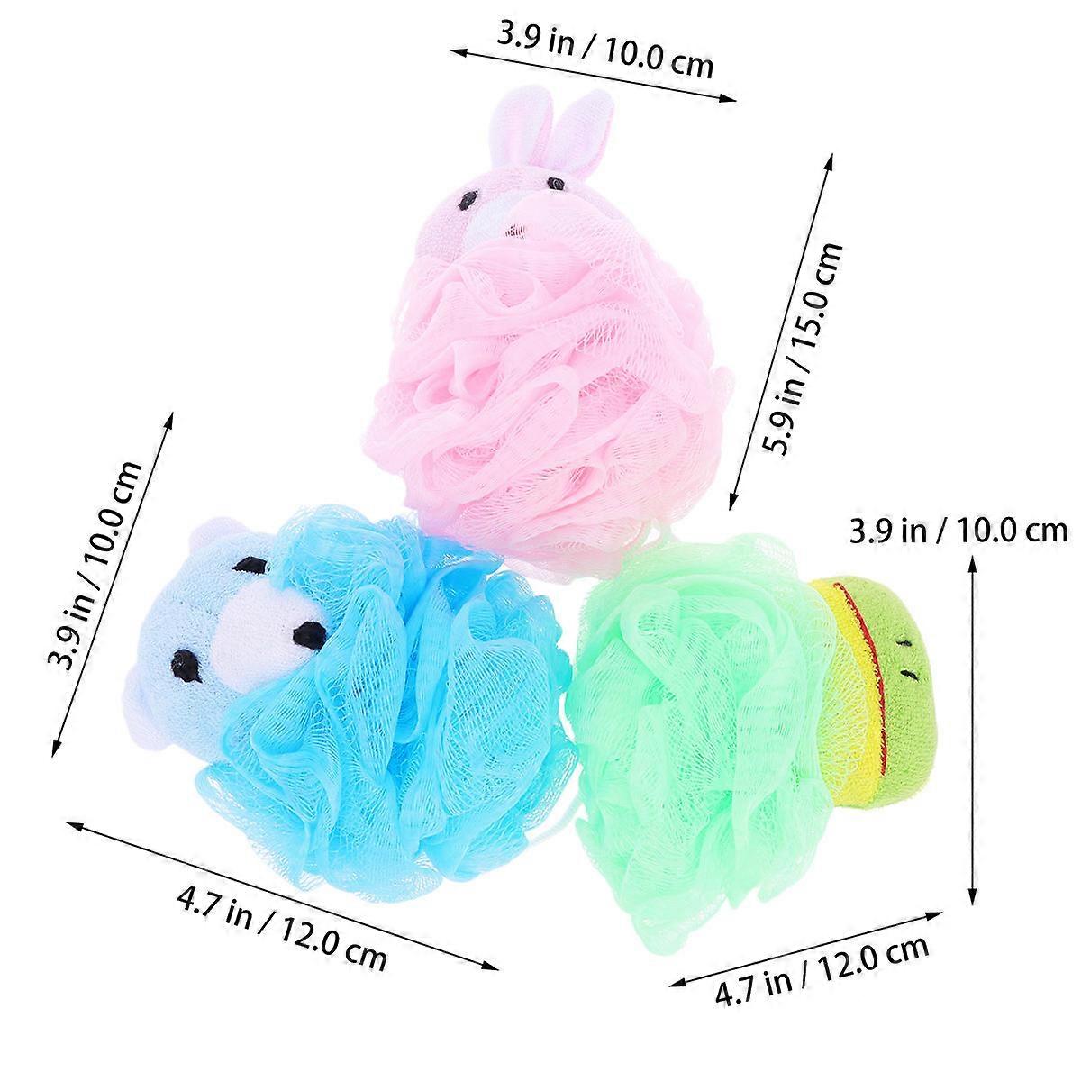 Bath Ball Animal Design Bath Flower for Shower Use 12Pcs Assorted