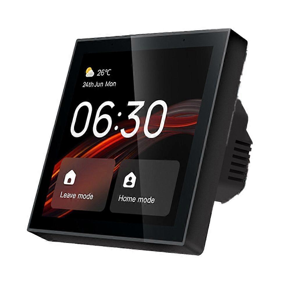 Smart Scene Wall Switch Panel with Voice Control and 4 Inch Touch Screen for Smart Home Control Compatible with ZigBee
