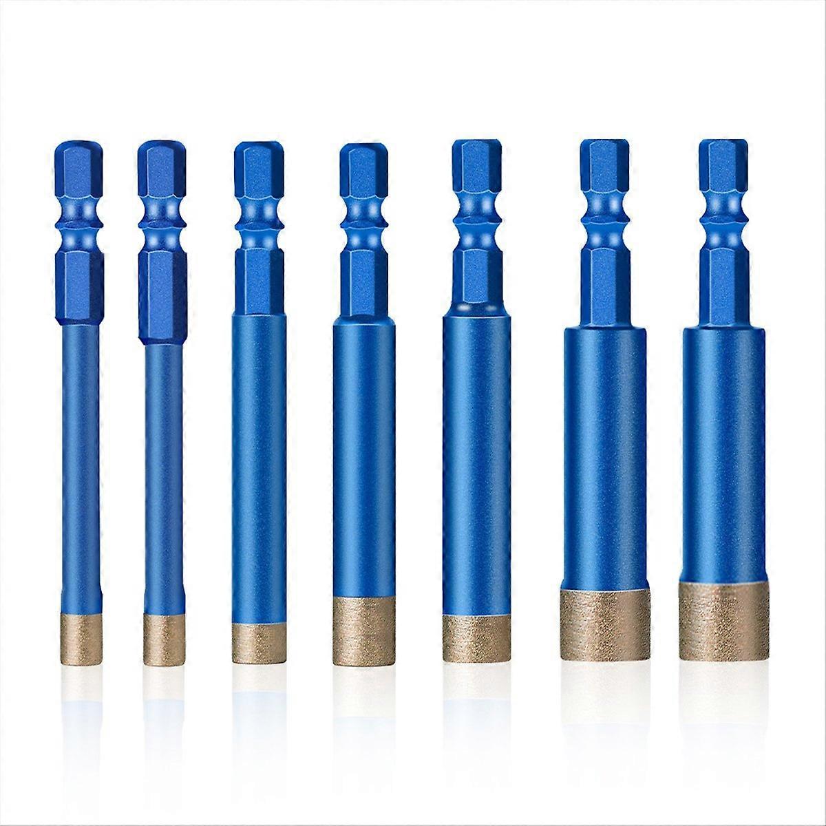 7PCS Tile Drilling Tool Drill Bit,Stone Dry Drilling Drill Bit
