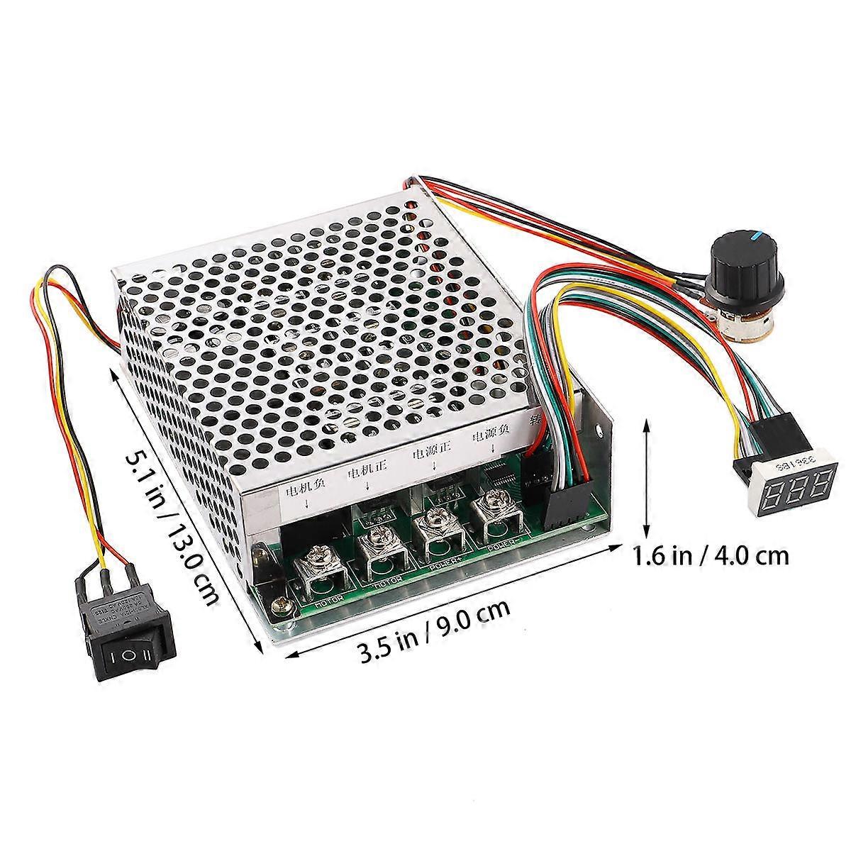 Adjustable Dc Motor Controller 2Pcs Motor Driver Switch for Speed Regulation