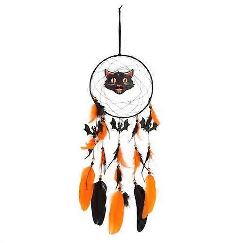 Something Different Black Cat Halloween Dreamcatcher