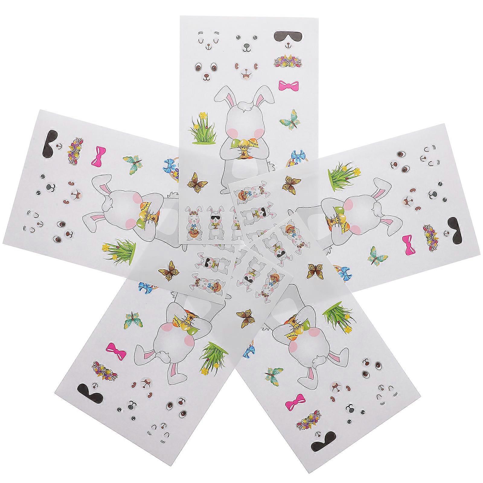 Assorted Easter Window Clings Paper Decorations for Party 20 Sheets