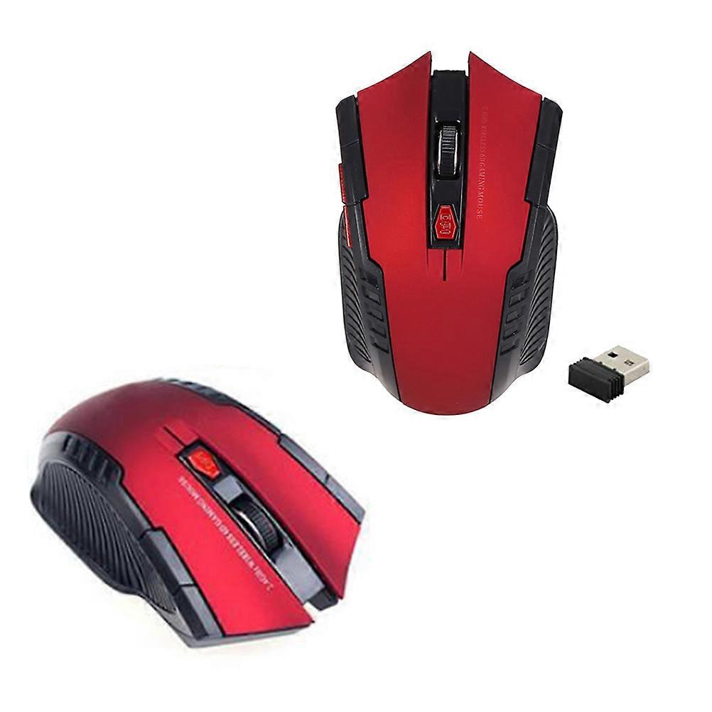 Wireless Game Mouse Optical Mouse for Computer Accessories Red