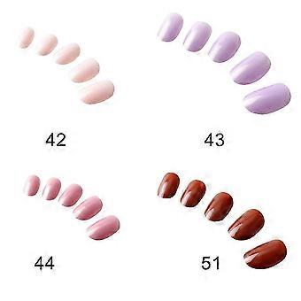 100Pcs Nail Tips, Plastic Full Cover Fake Fingernail Extensions, DIY Manicure Decor Set for Home Use