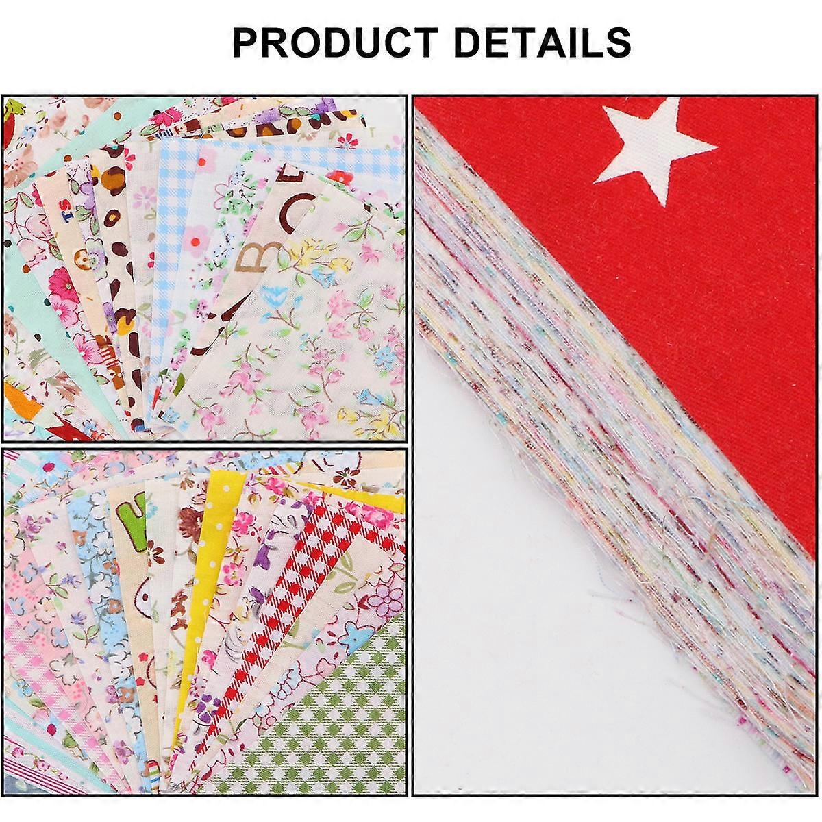 DIY Fabric Cotton Materials for Handmade Patchwork 50Pcs Cloth Set