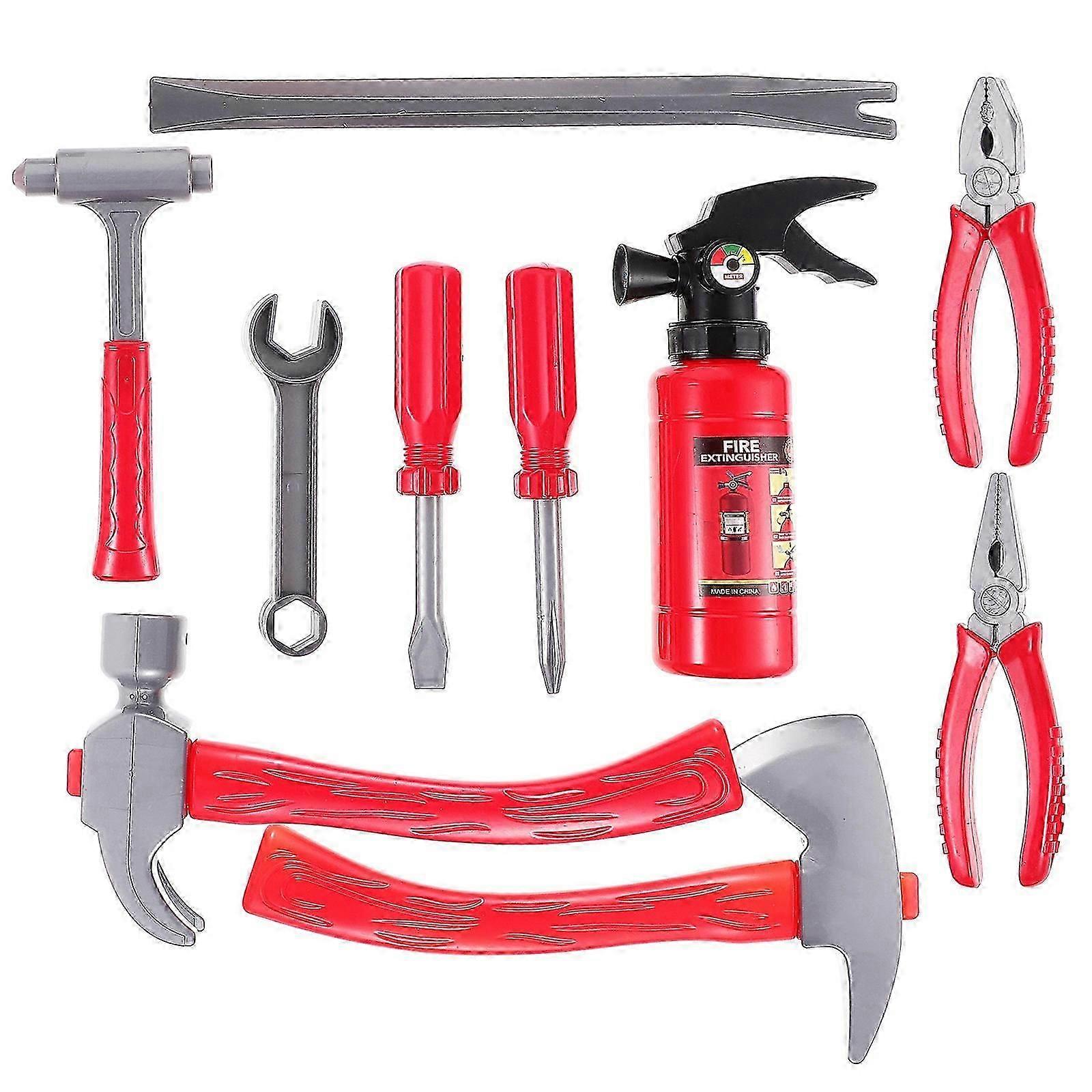 Fireman Role-Play Firefighting Props 1Set Kids Simulation Firefighting Tool Kit