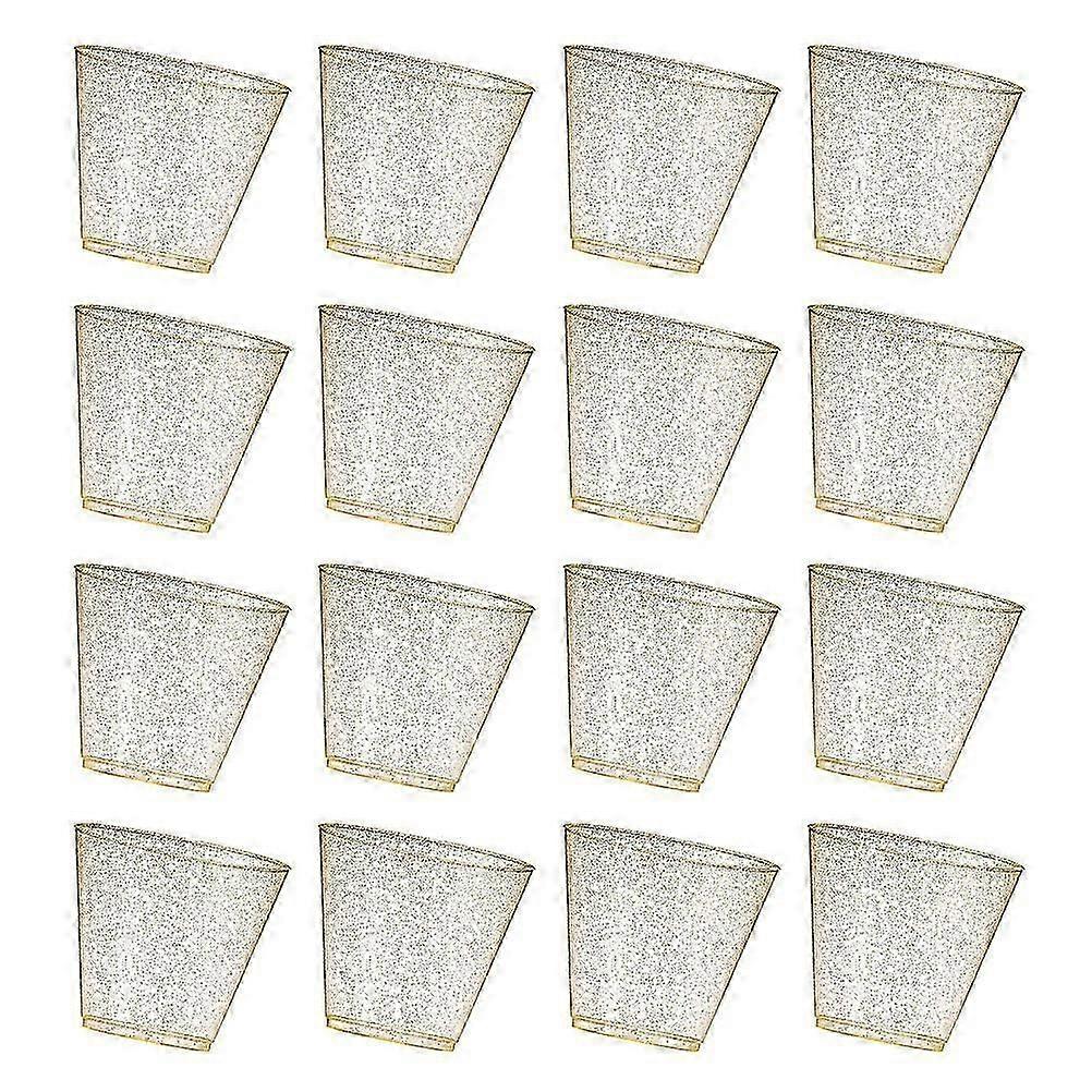 Golden Multi-Function Disposable Wine Cup 25Pcs Party Accessory for Home