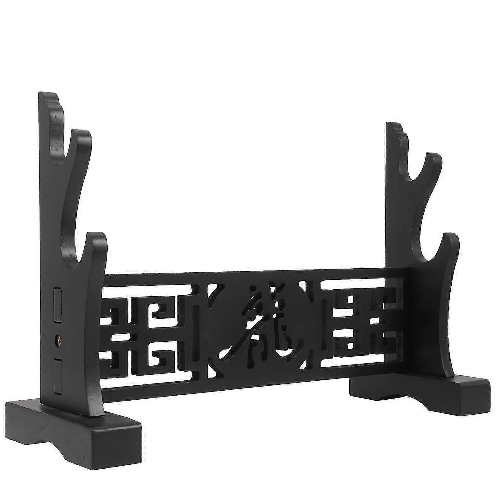 Rectangular Sword Rack Stand | 2Pcs Durable Wood For Retail Display & Craft Exhibitions