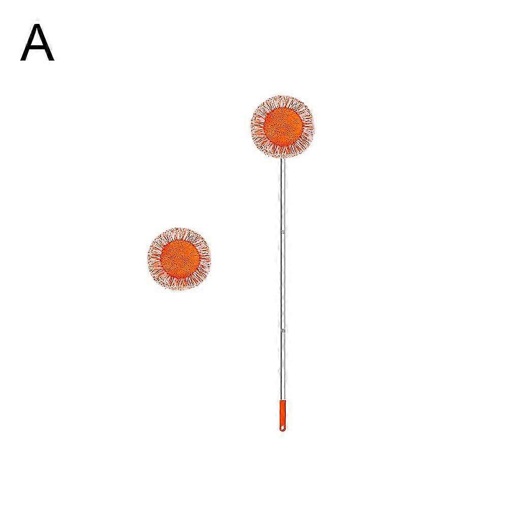 Cleaning 360 Spin Mop Handle Sunflower Chenille Magic Mop Head Flat Bottom