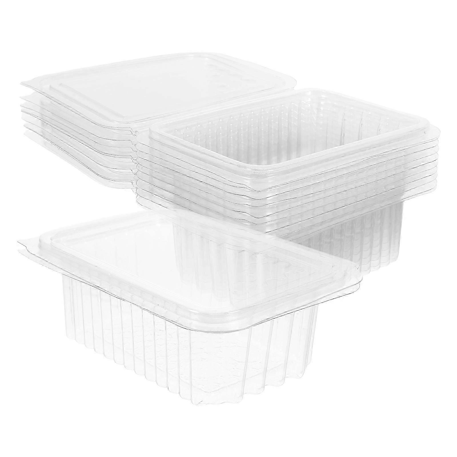 Honeycomb Storage Container, Clear Plastic, 10Pcs, For Beekeeping