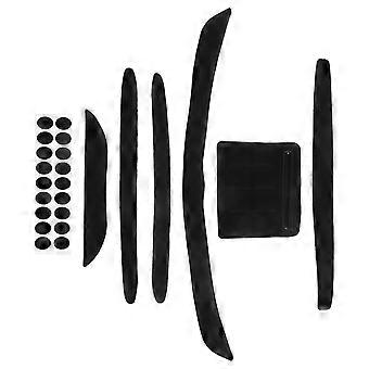 Conjunto de forro de capacete de mountain bike 7pcs almofadas de espuma de substituição leves e absorventes de suor para capacete de segurança de ciclismo de estrada preto