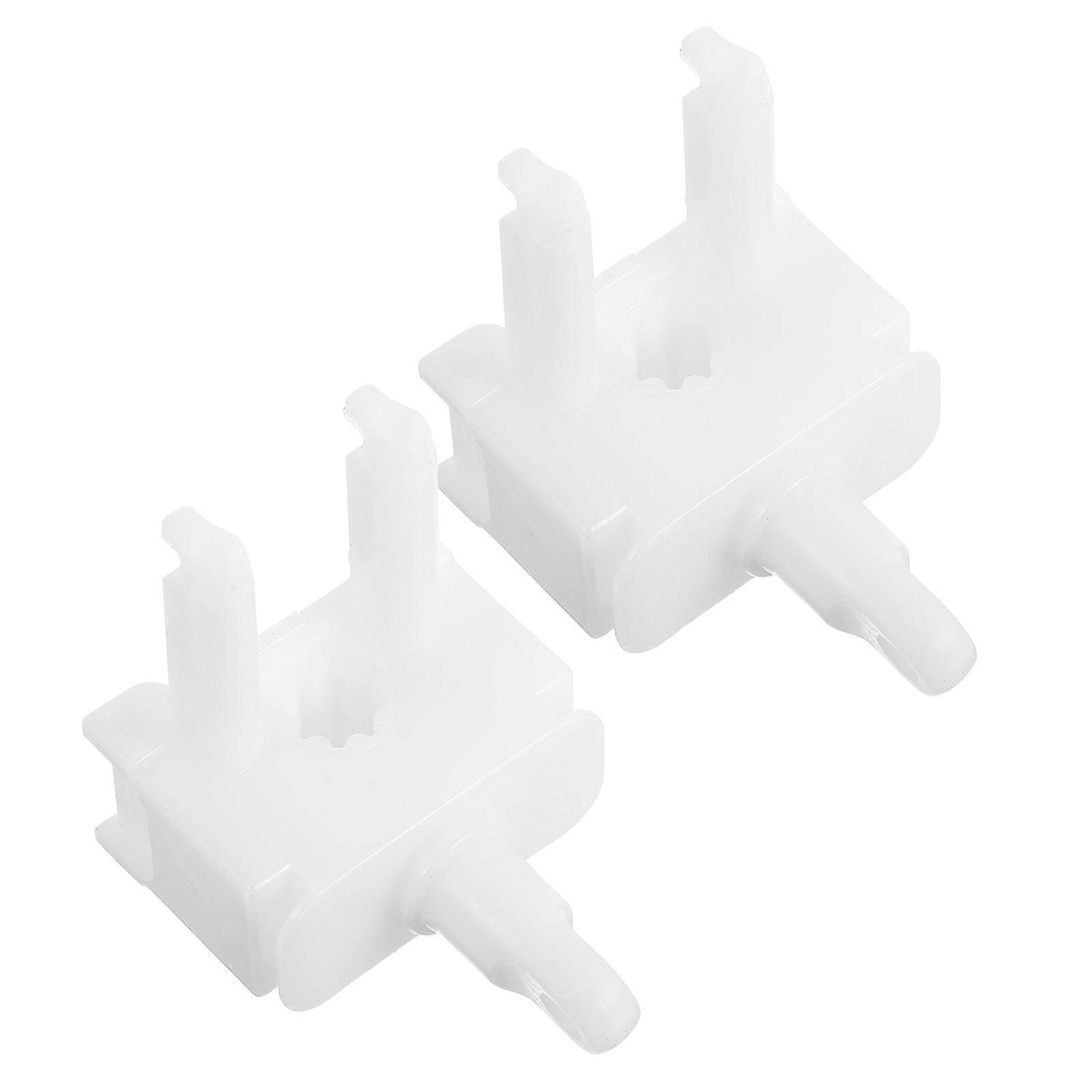 Vertical Blind Track Replacement Repair Kit for 2Pcs White Window Blinds