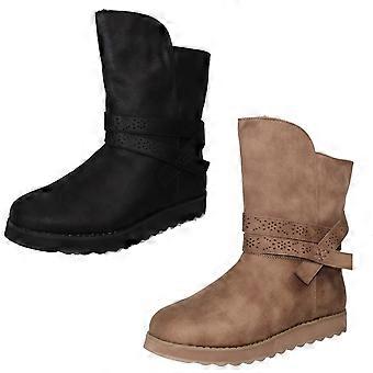 Ladies Skechers Warm Tech Memory Foam Boots Keepsakes 2.0 Night Peaks 167116 - TaupeTextile - UK Size 8 - EU Size 41 - US Size 11