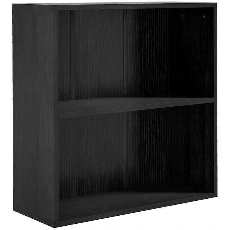 2 tier low bookcase with adjustable shelf