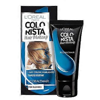 L'Oreal Paris, Colorista Hair Makeup, Semi-Permanent Hair Dye, #COBALTHAIR, 30 ml