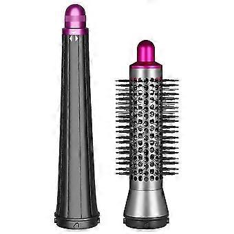 Small Round Volumizing Brush & Long Curling Barrel Attachment compatible withAirwrap HS01/HS05 Dual Rotation Curling Iron B