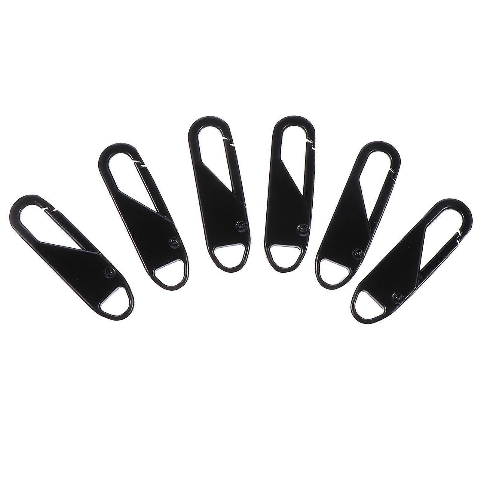6pcs Detachable Zipper Pull Tab Replacement Backpack Clothing Zipper Pullers