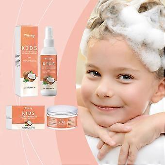 Serie de cuidado capilar infantil hidratante, suavizante, reparador, peinado duradero, cuidado suave del cabello serie 1