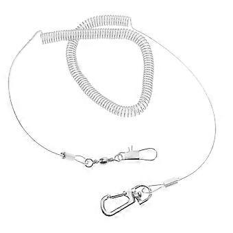 Elastic Parrot Leash Bird Harness For Outdoor Activities 300 X 1 5 X 1 5cm Steel Wire 1Pack